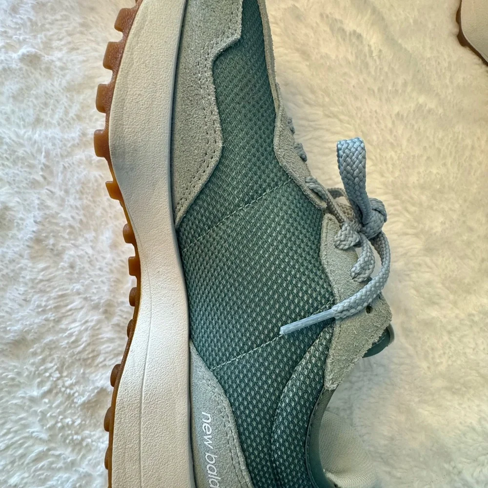 New Balance - 327 Juniper / Dark Juniper Low Top Sneakers - Picture 11 of 13